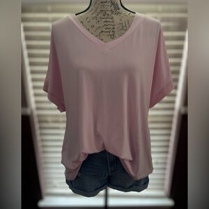 SHEIN LUNE Plus V-Neck Tee